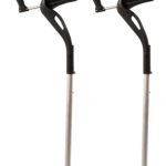 Each M+D Crutch specifically fits the right or left hand. Each grip is color-coded, blue for right and black for left