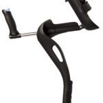The hinged arm cradle of the M+D Crutch can be unlocked to provide an enhanced range of motion.