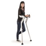 The M+D Crutches cradle the user's elbows, removing pressure that other crutches place on the armpits, wrists and hands.
