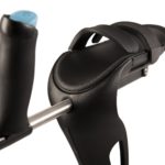The M+D Crutches cradle the user's elbows, removing pressure that other crutches place on the armpits, wrists and hands