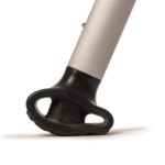 As pressure is applied to the M+D Crutch feet, they flex to absorb shock and maintain a high level of surface contact
