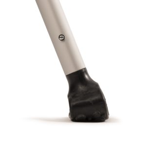 The M+D Crutch replacement feet are designed to grip the ground, providing a more stable surface than traditional crutch feet