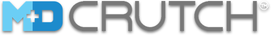 M+D Crutch Grey Logo