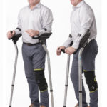 Pair of Combo Stix Crutches- Forearm to Platform, 2 in 1 crutches