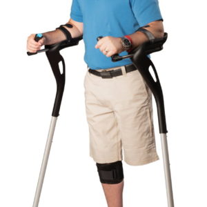 Mobility+Designed MD Crutch in black armrest locked